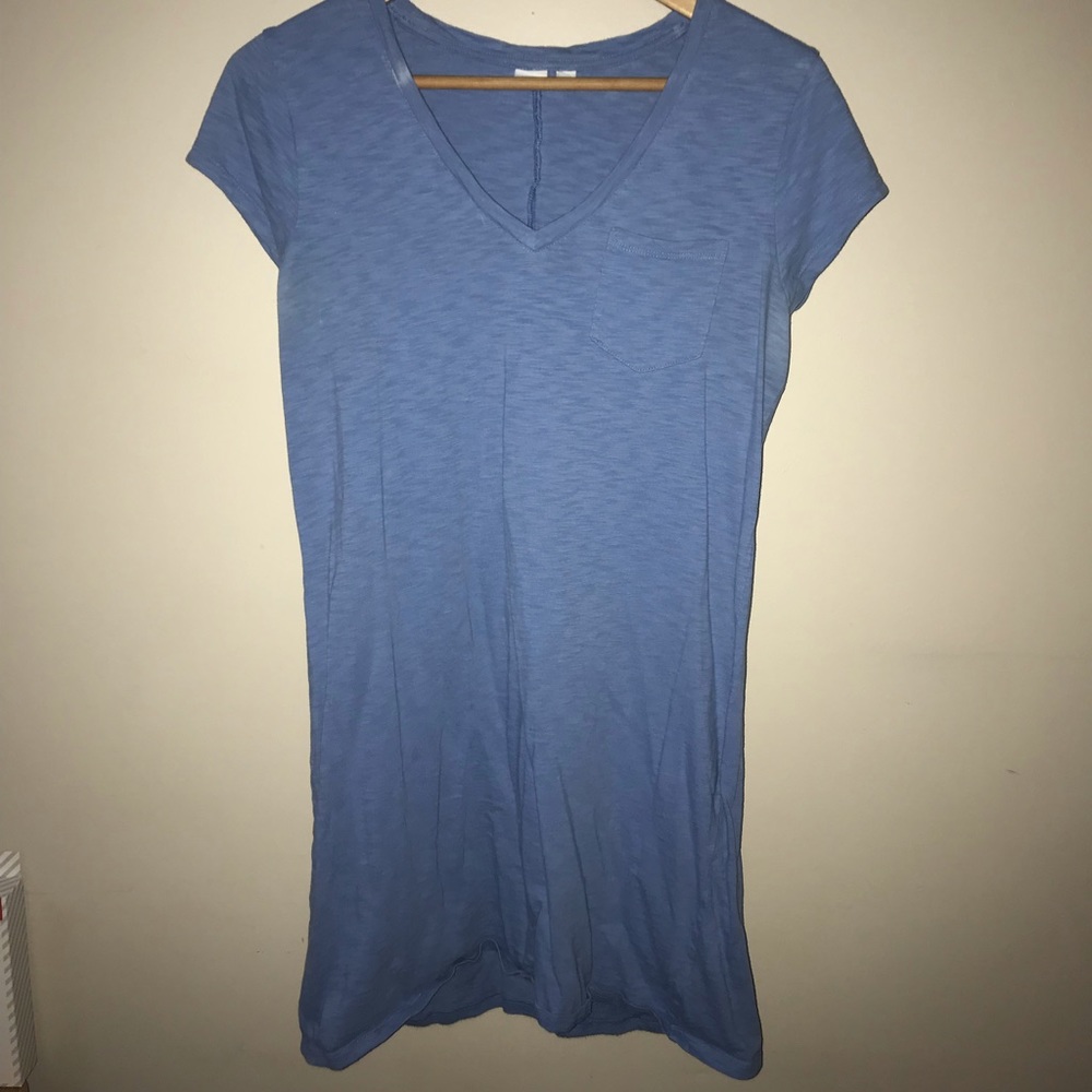 GAP Blue T Shirt Dress